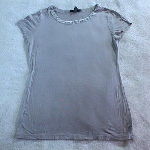 ALFANI Super Soft Tan Short Sleeve with Silk Neck